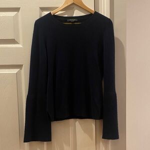Ann Taylor Navy Cashmere sweater 100% Cashmere